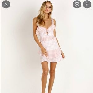 For Love & Lemons Ruffle Mini Dress
